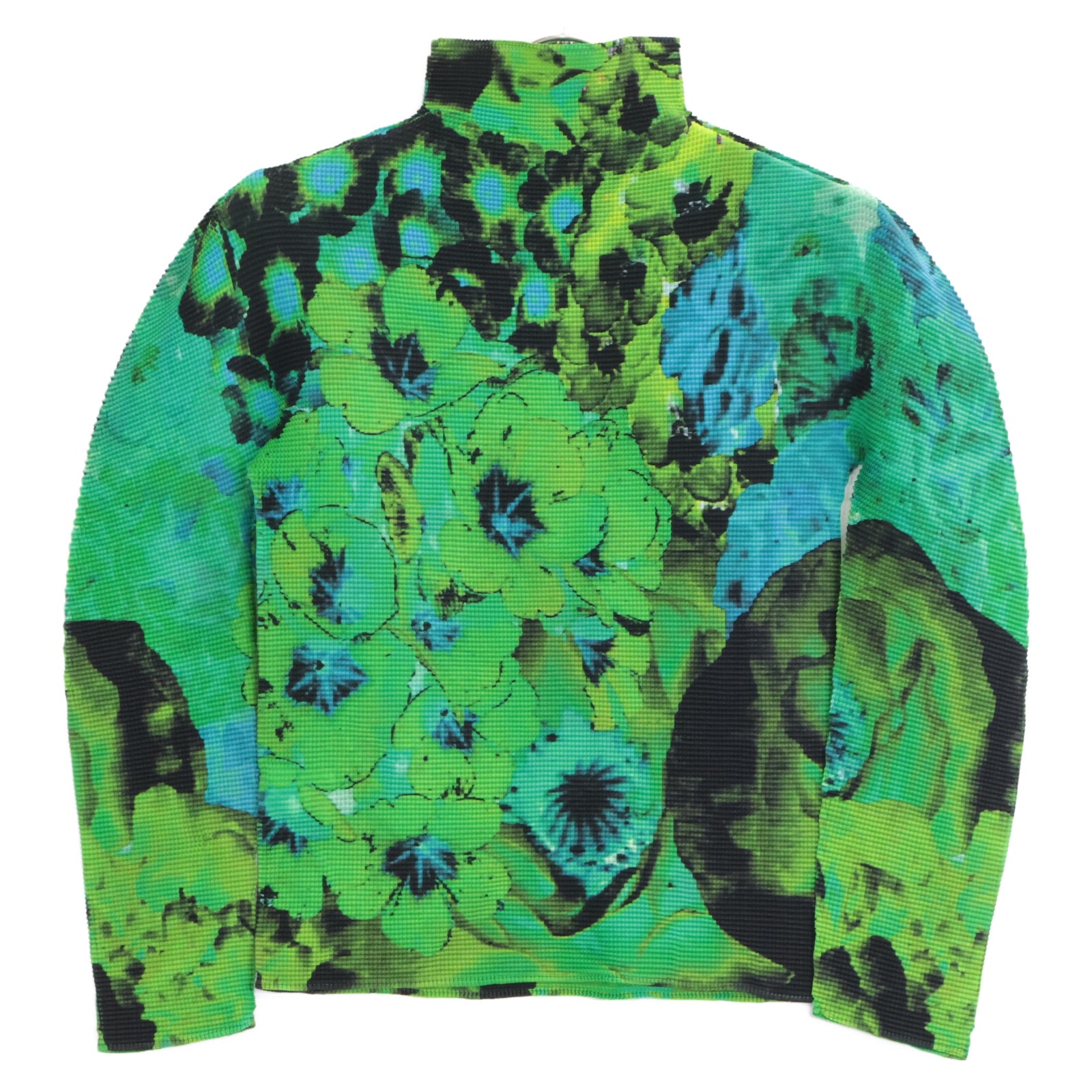 目立った傷や汚れなし】ミーイッセイミヤケ MI93FJ471 ｸﾞﾘｰﾝ 花柄