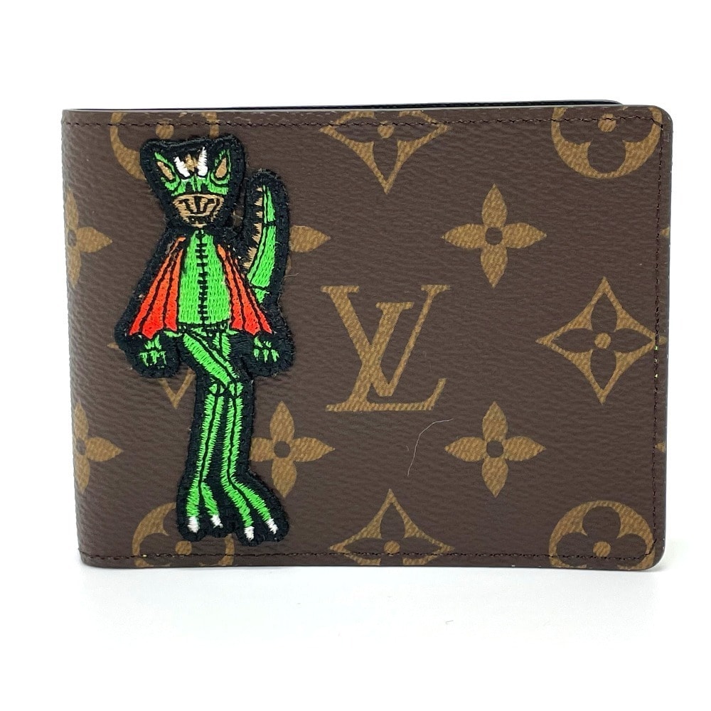 ルイヴィトン LOUIS VUITTON ポルトフォイユ スレンダー NM M80156 アニマルモノグラム 札入れ 2つ折り財布 モノグラムキャンバス ブラウン 新品