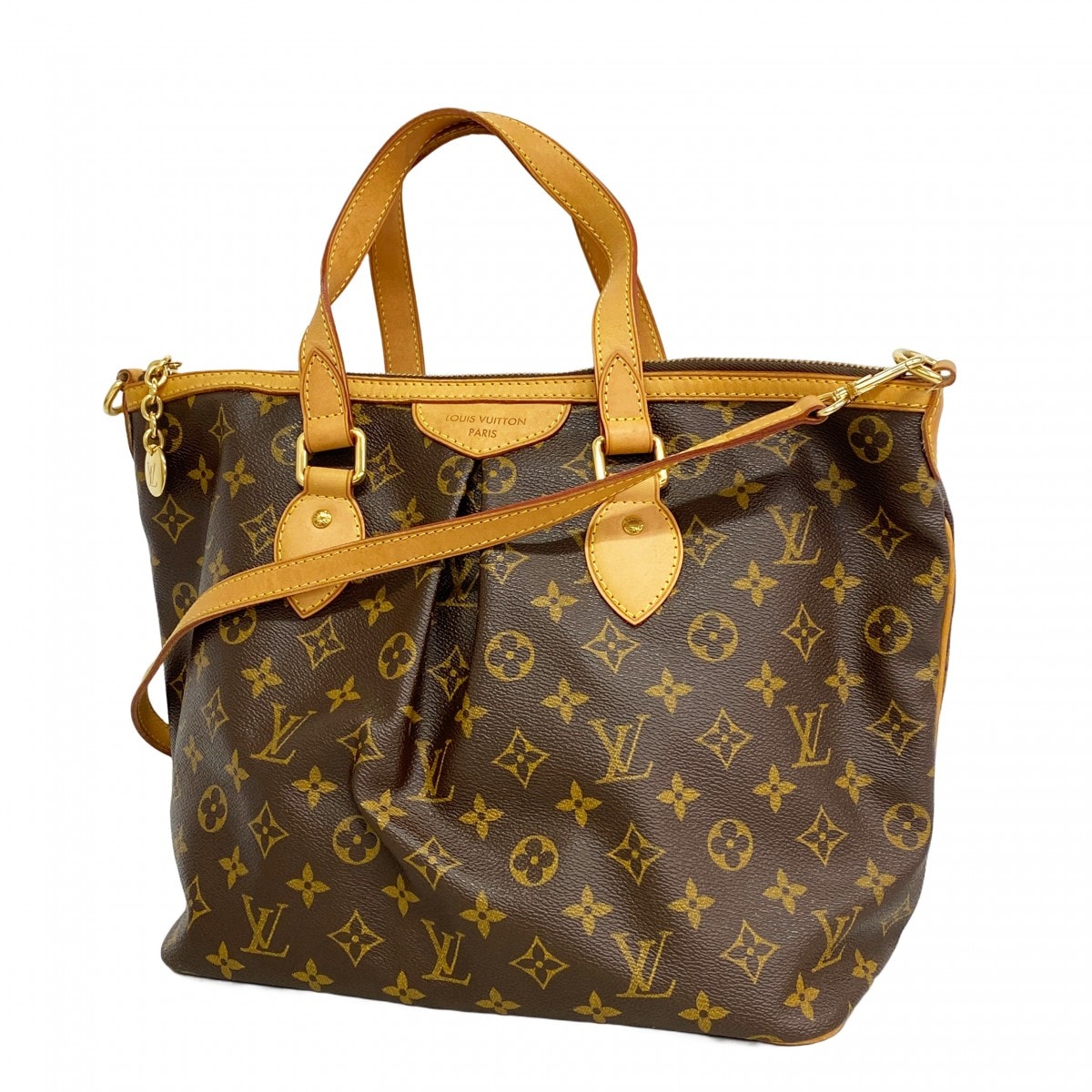 【6dc3815-k】ルイヴィトン ハンドバッグ モノグラム パレルモPM M40145 ブラウン 2wayバッグ【中古】レディース