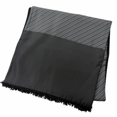 美品 エルメス マフラー ブラック メンズ
