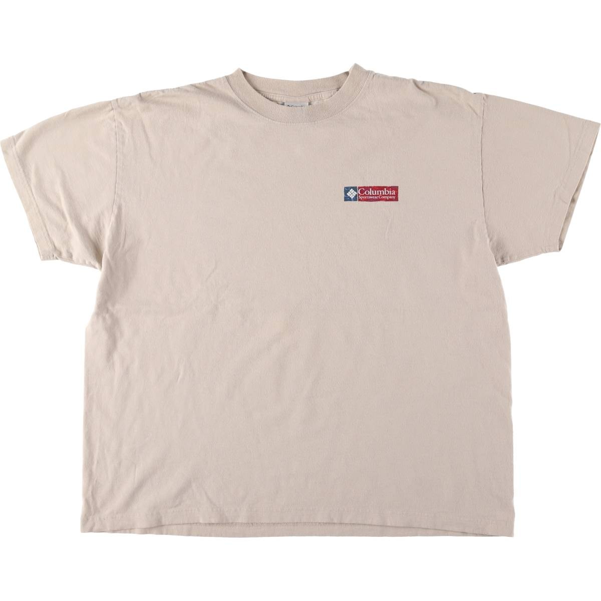 古着 コロンビア Columbia 魚柄 半袖 ロゴTシャツ メンズXL相当/eaa563579