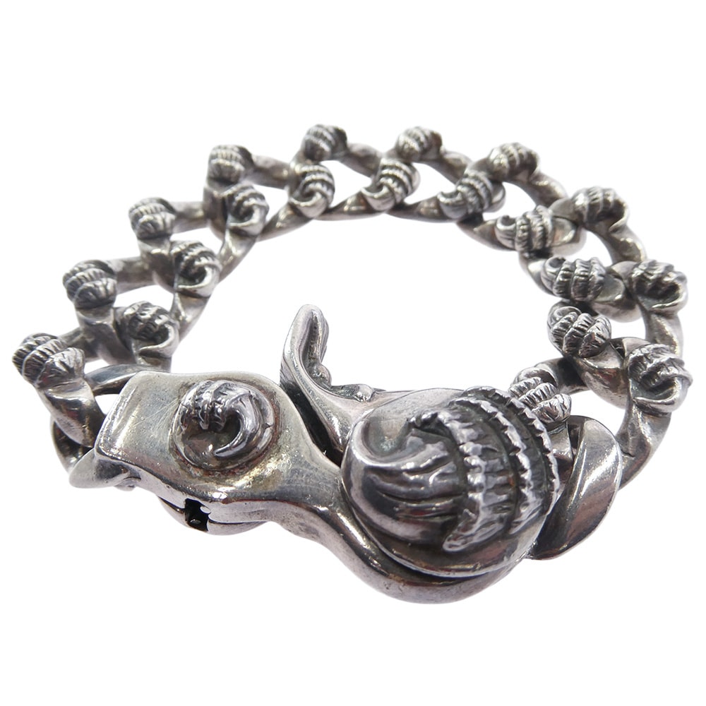 CHROME HEARTS クロムハーツ(原本無) ブレスレット 10LINK CROW CHN LNK クロウ ファンシー リンク クリップ ブレスレット シルバー系【中古】