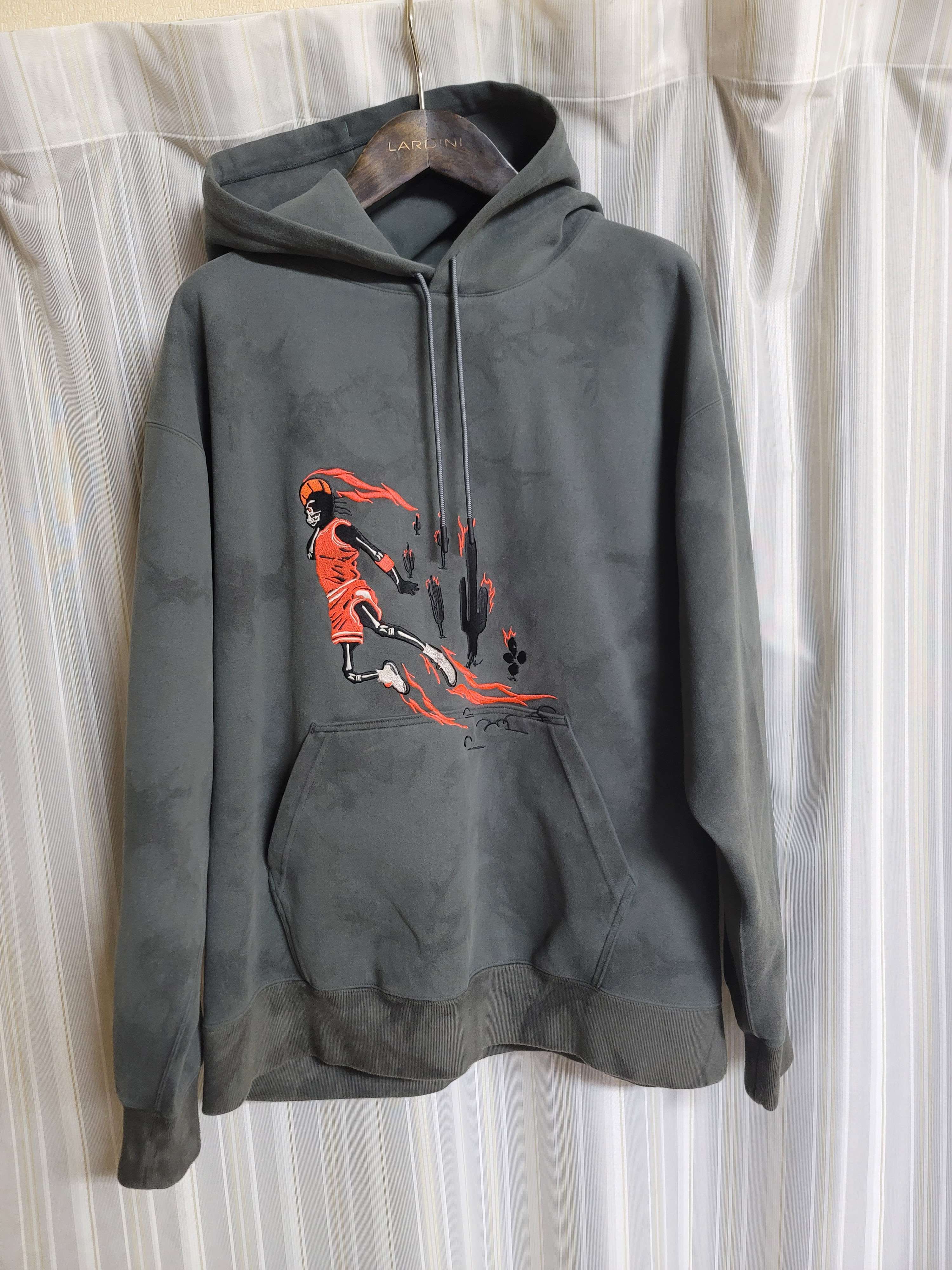 Air Jordan x Travis Washed Suede Hoodie "Grey"