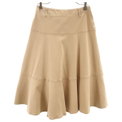 MAX MARA Weekend マックスマーラウィークエンド ミモレ丈 フレアスカート 38 ベージュ