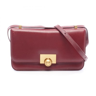 ボッテガヴェネタ BOTTEGA VENETA ザ クラシック ショルダーバッグ バッグ レザー レディース ボルドー系 【中古】