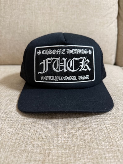 Chrome Hearts Tracker Cap Fuck "Black"