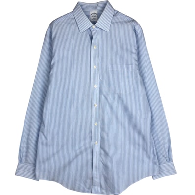 古着 ブルックスブラザーズ Brooks Brothers Est.1818 レギュラーカラー 長袖 コットンストライプシャツ メンズL相当/eaa618855
