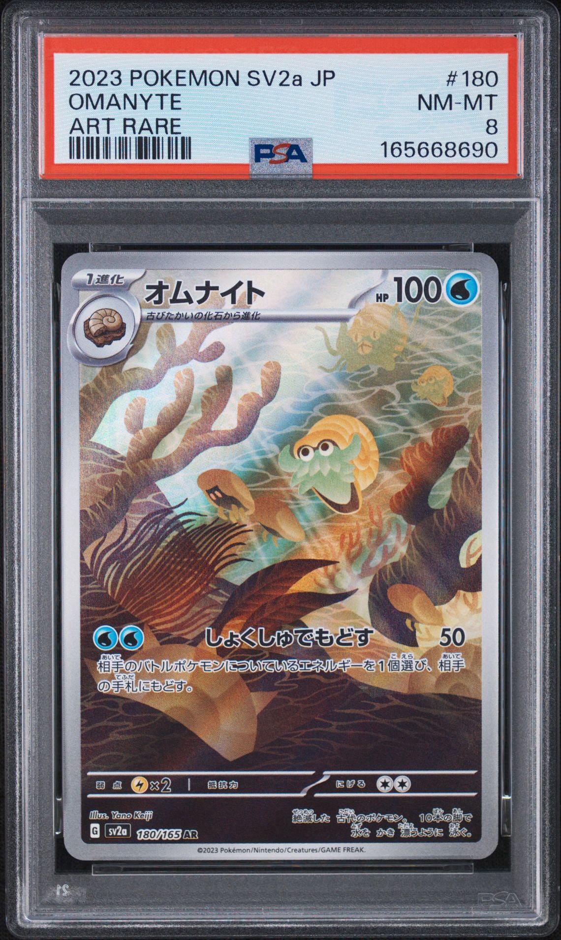 オムナイト AR[SV2a 180/165](強化拡張パック「ポケモンカード151」)