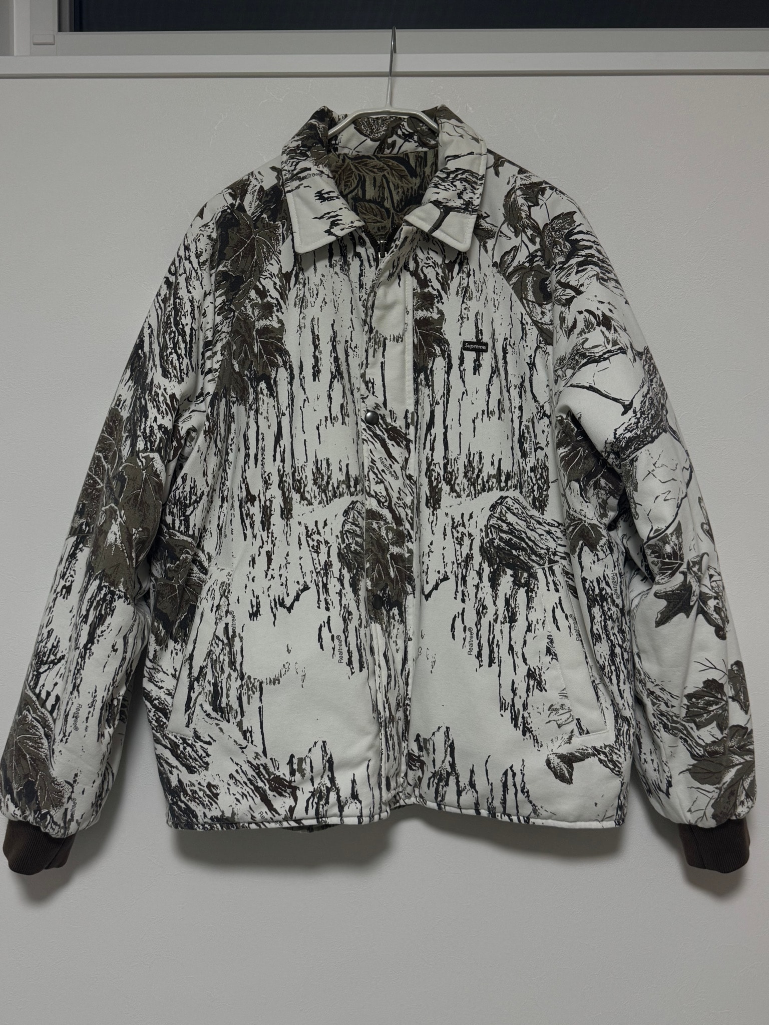 Supreme RealTree Reversible Quilted Work Jacket "Snow Camo"