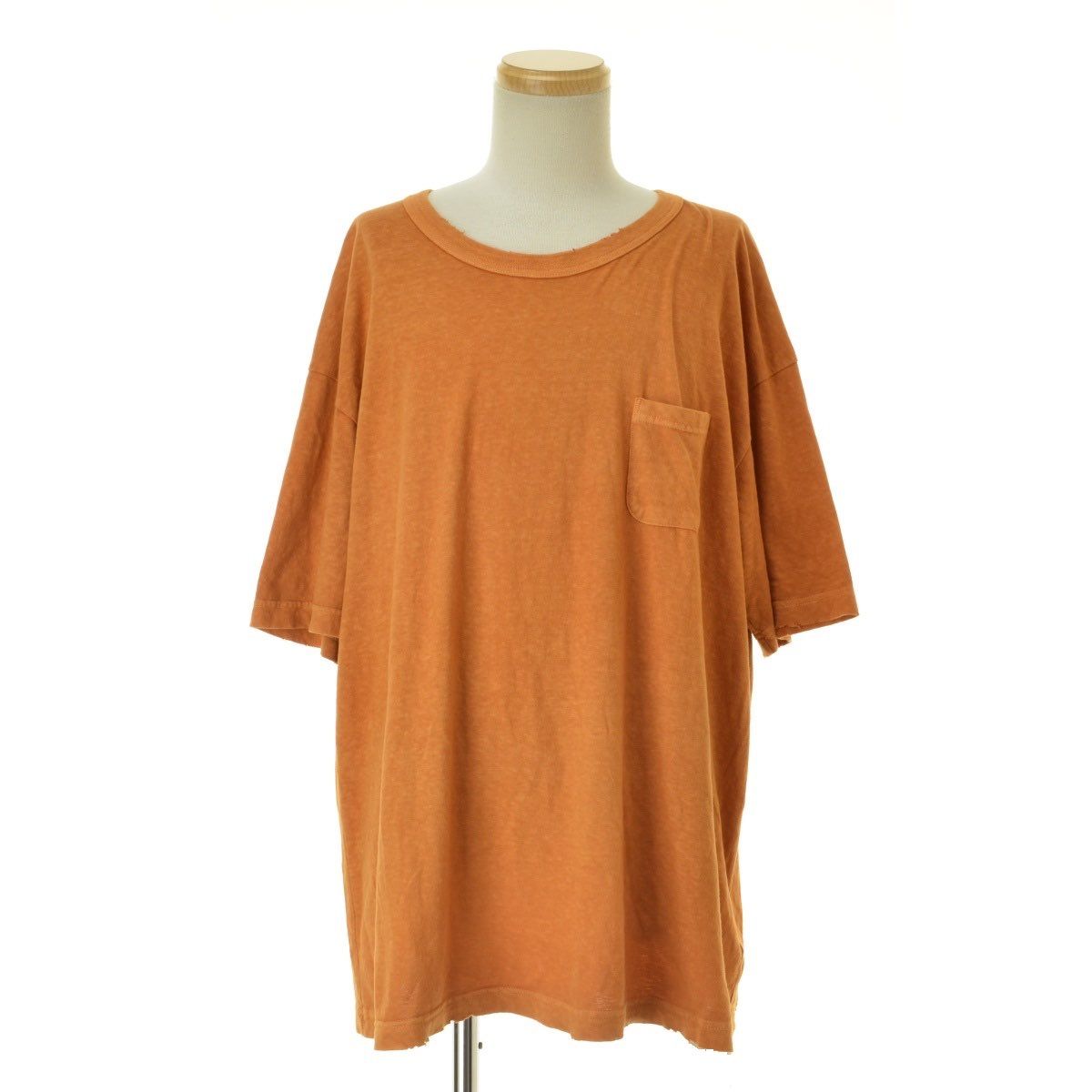 visvim JUMBO TEE S/S (UNEVEN DYE) "Orange"