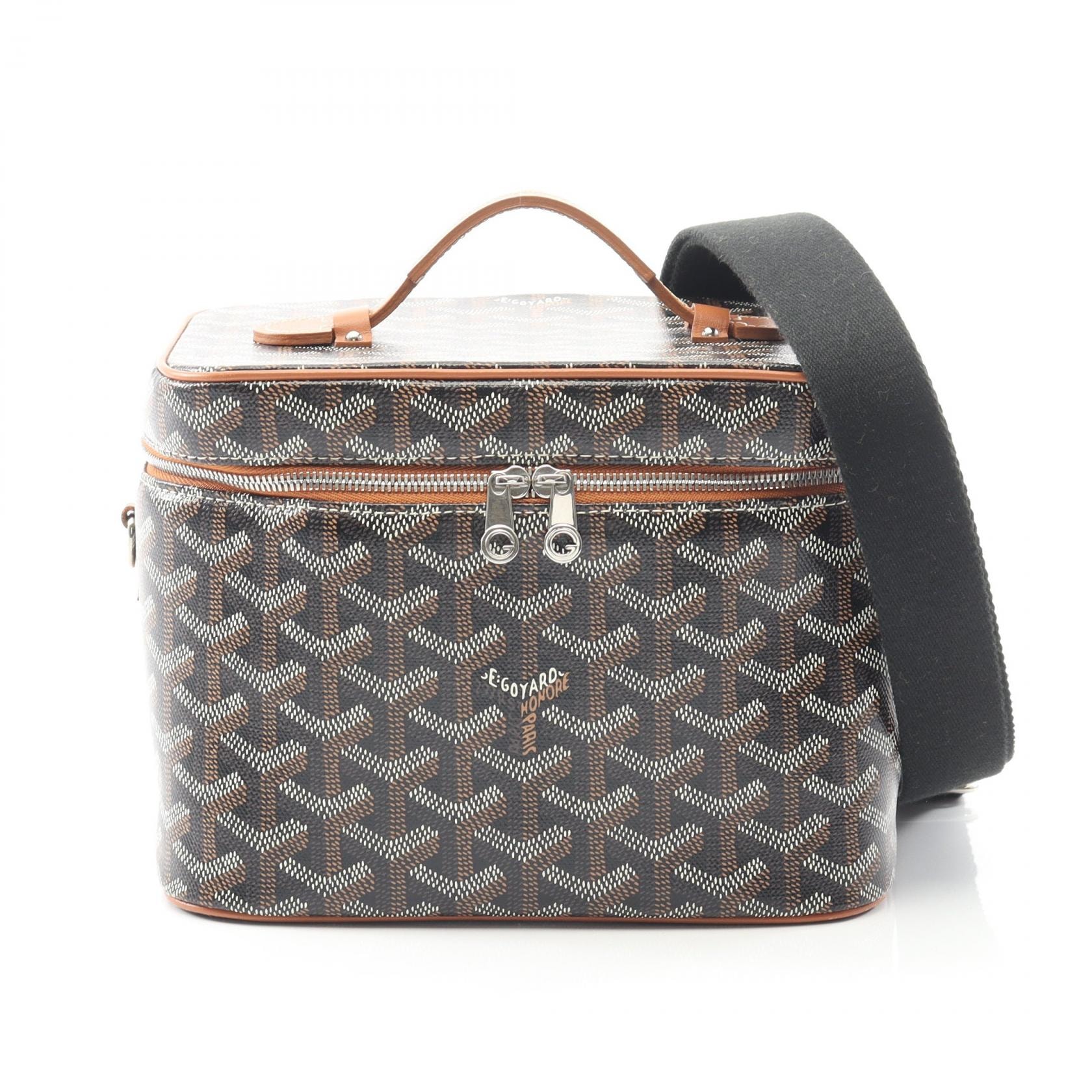 ゴヤール GOYARD ミューズ ハンドバッグ バッグ PVCコーティングキャンバス レザー レディース ブラック系 / ブラウン系 / マルチカラー 【中古】