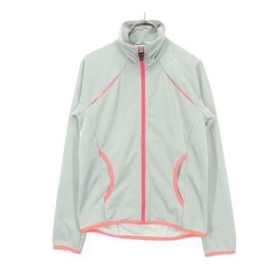 adidas アディダス ワンポイントロゴ 長袖 トラックジャケット S グレー ジャージ