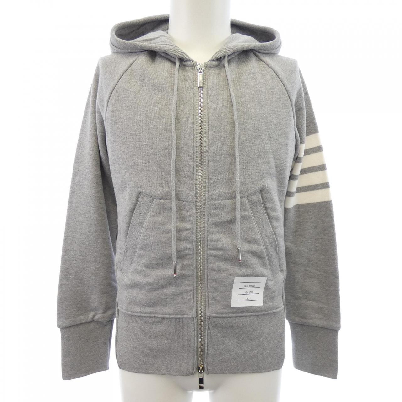 トムブラウン THOM BROWNE クラシックループ 4BAR フルジップアップフーディー MJT022H パーカー