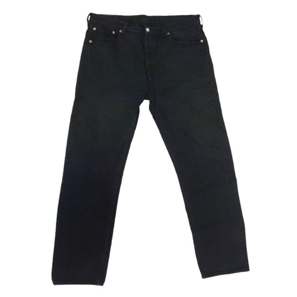Levi's リーバイス デニムパンツ 00501-0165 501 BLACK DENIM PANTS ユーロモデル 02年製 C01刻印 ブラックデニムパンツ ブラック系 38【中古】