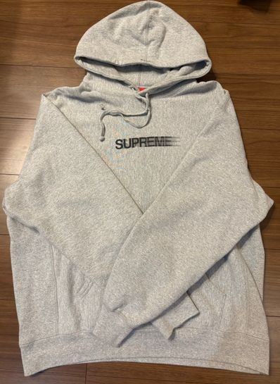 Supreme Motion Logo Hooded Sweatshirt "Heather Grey" (23SS)