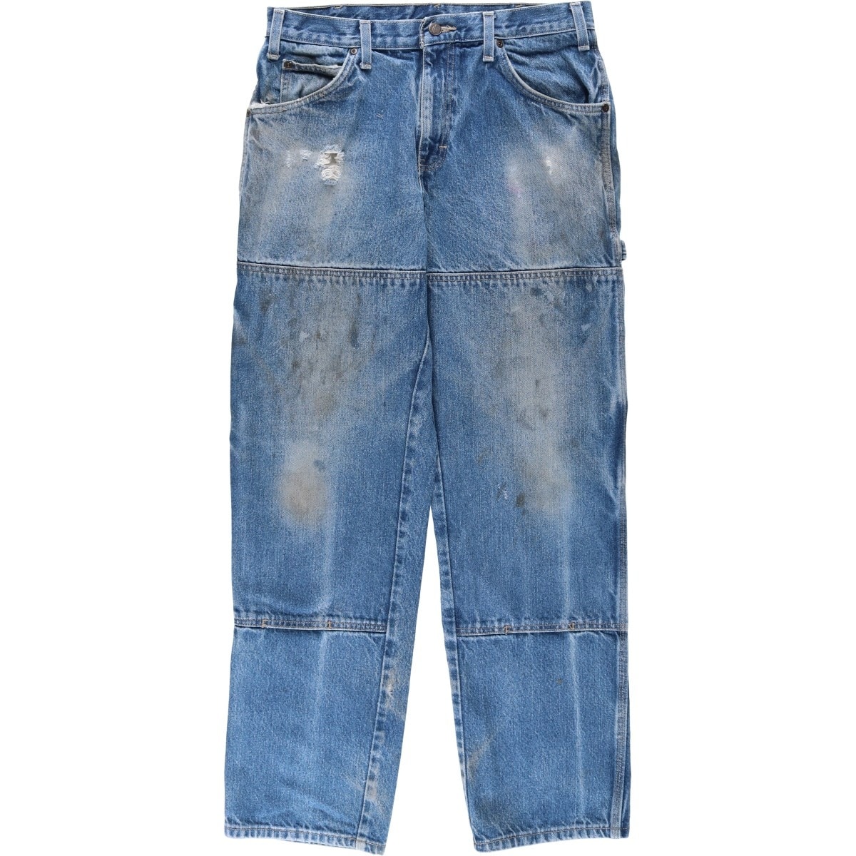 古着 ディッキーズ Dickies ダブルニー デニムペインターパンツ メンズw32相当/eaa631192