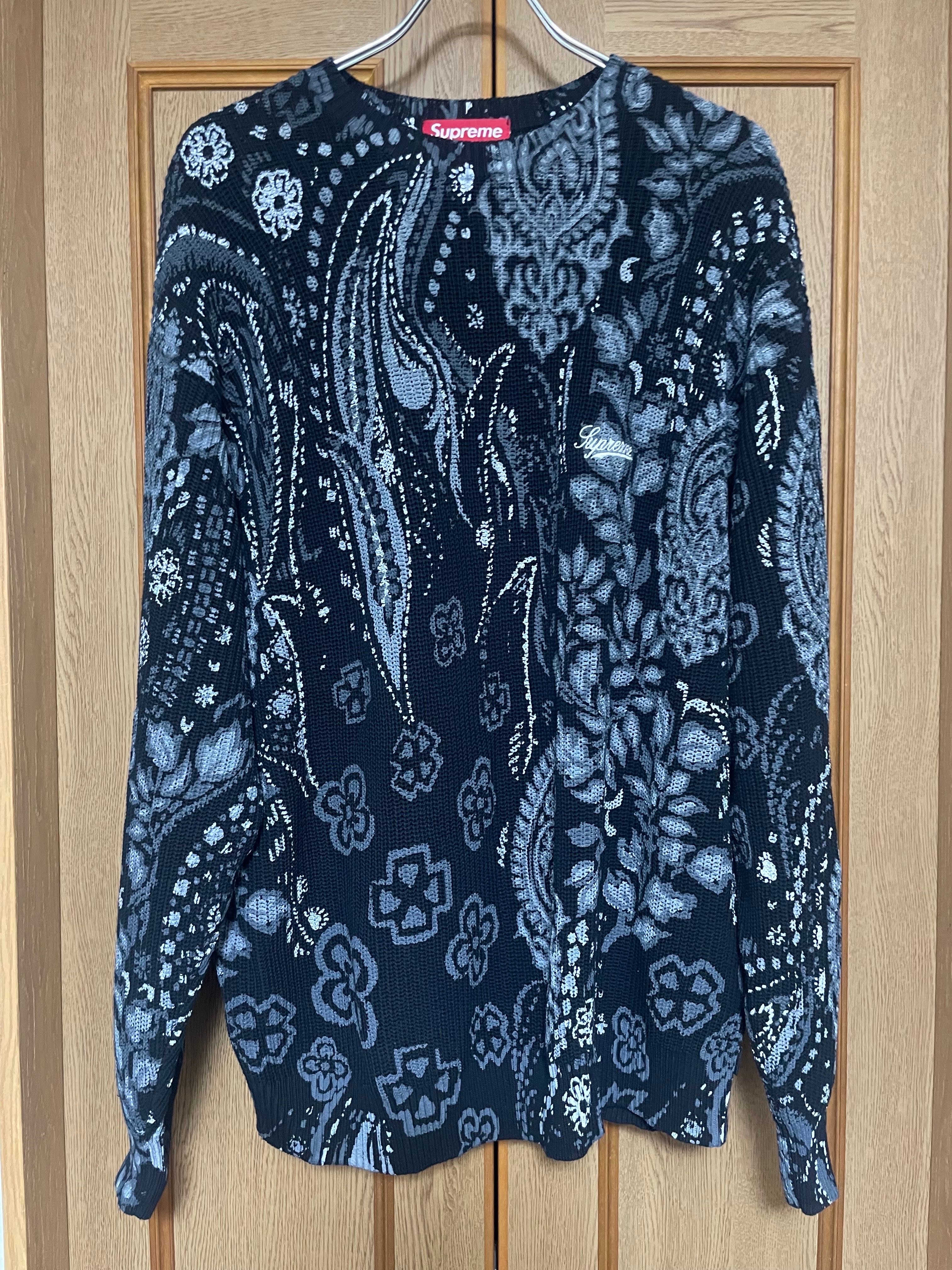 Supreme Printed Paisley Sweater "Black"