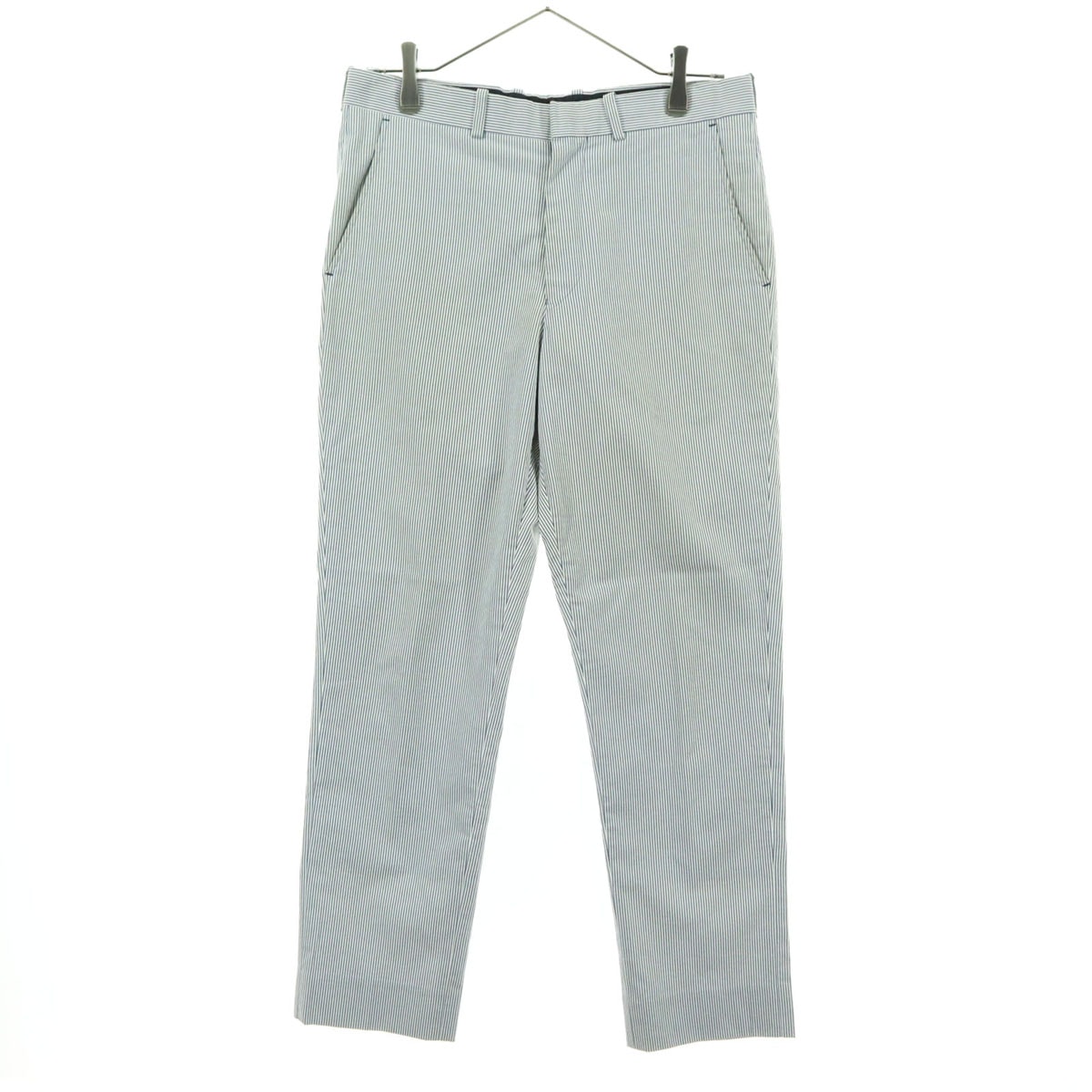 N.HOOLYWOOD エヌハリウッド ロンハーマン RON HERMAN コラボ 日本製 ストライプ柄 ロングパンツ 36 ブルー系