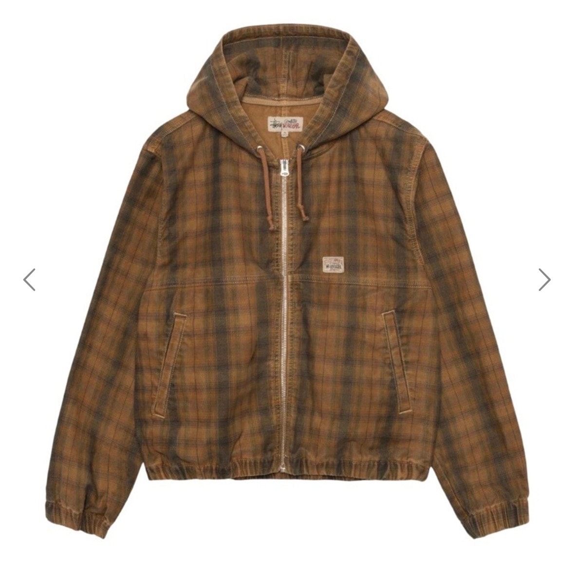 Stussy Work Jacket Unlined Plaid "Brown"