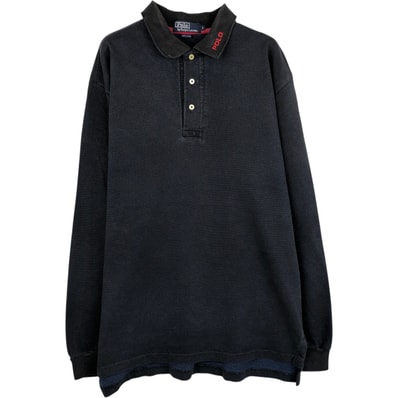 古着 ラルフローレン Ralph Lauren POLO by Ralph Lauren 長袖 ポロシャツ USA製 メンズL相当/eaa625376