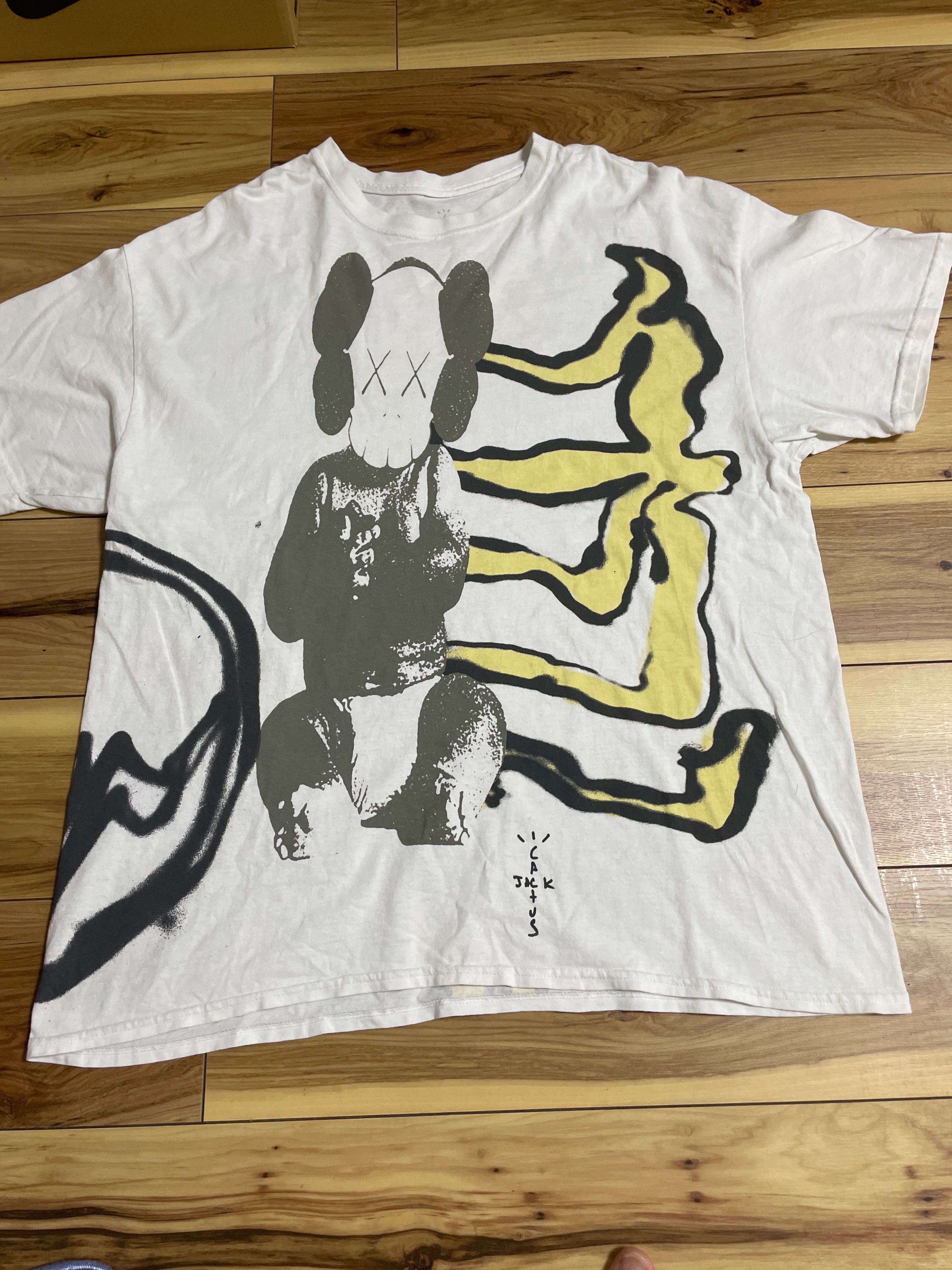 Travis Scott Cactus Jack x KAWS For Fragment Tee "White"