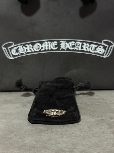 Chrome Hearts Baby Classic Floral Cross Ring "Silver"