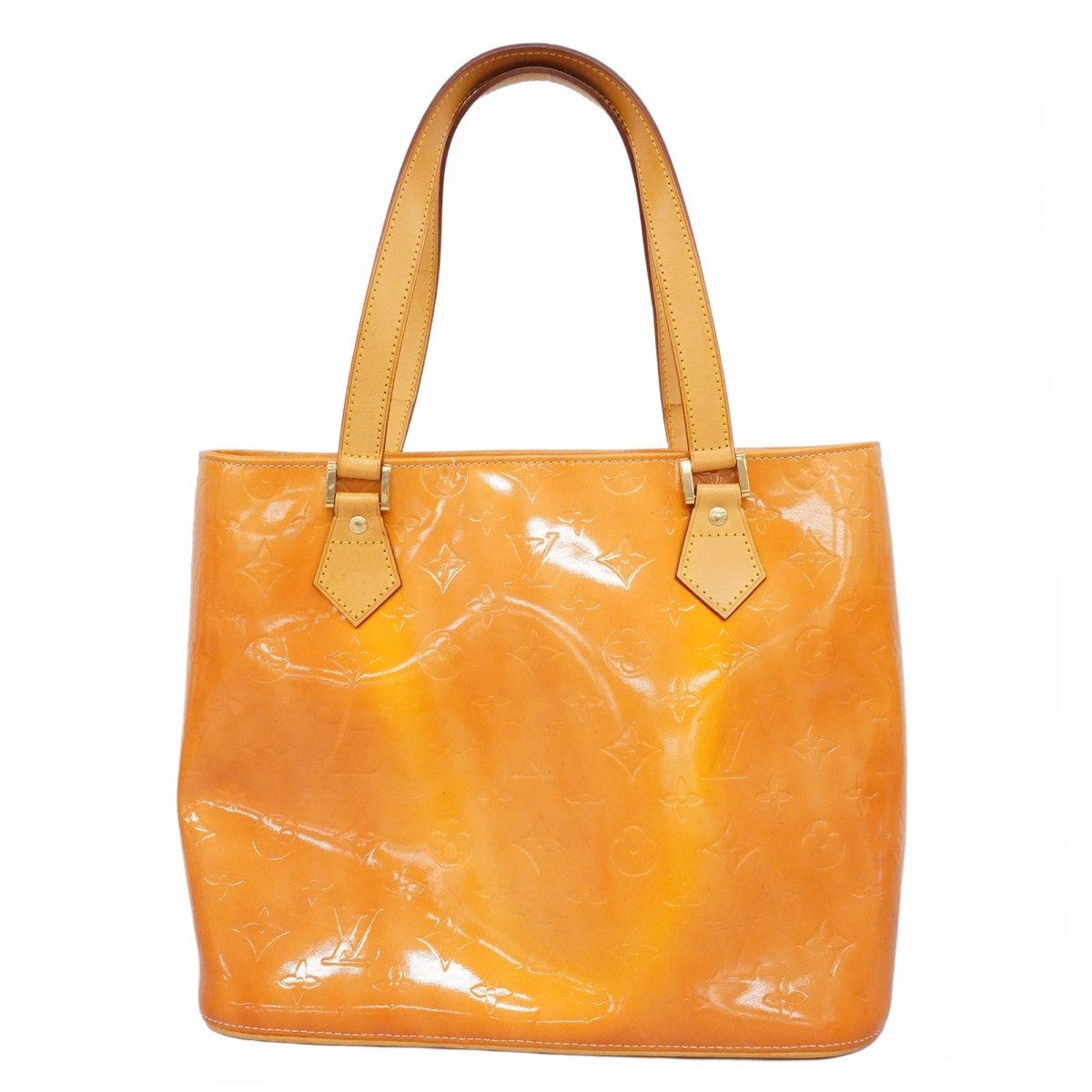 【6dd4225】ルイヴィトン トートバッグ ヴェルニ ヒューストン M91054 ローズ【中古】レディース