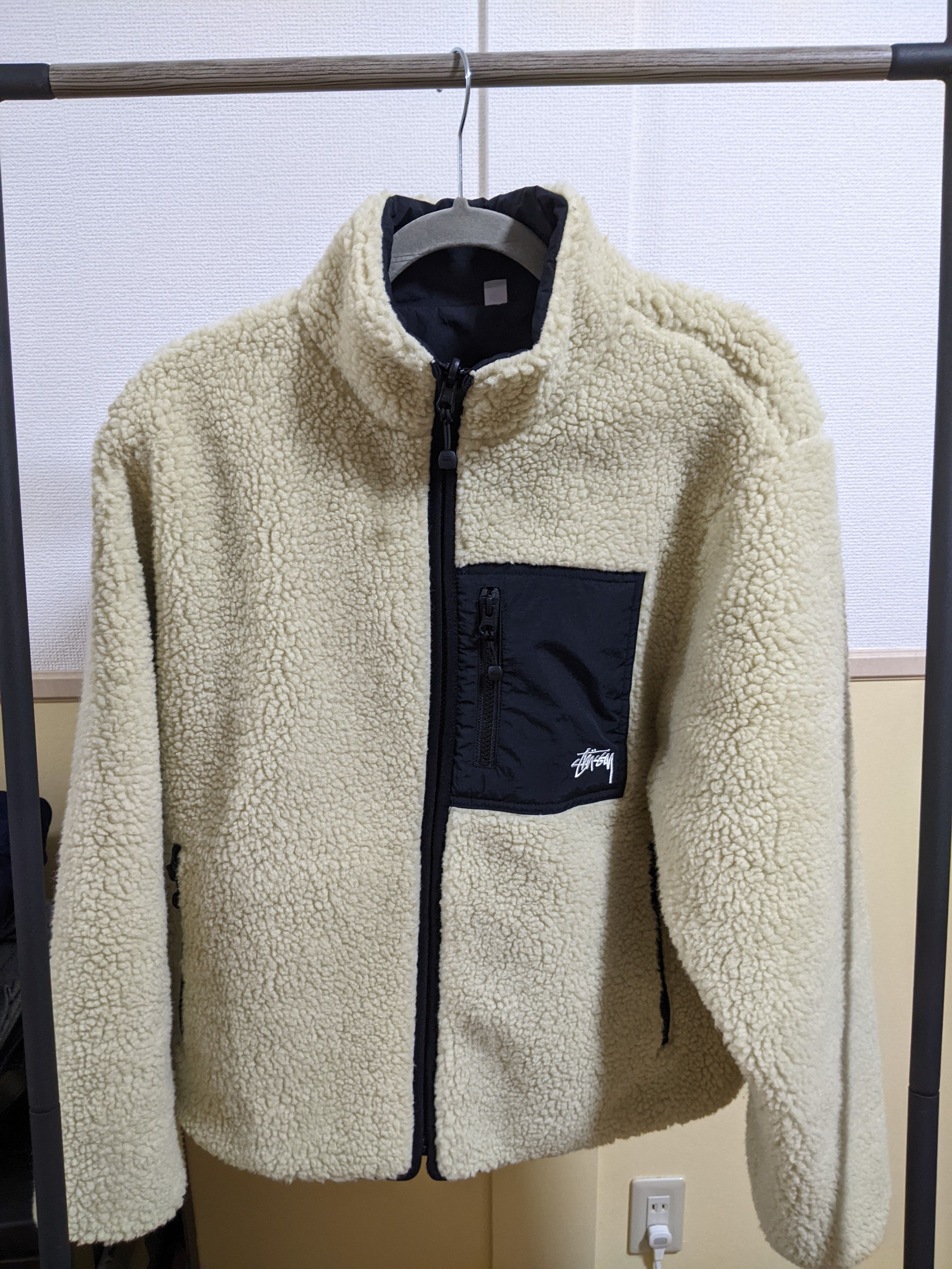 Stussy 8 BALL SHERPA JACKET "Natural" 118498