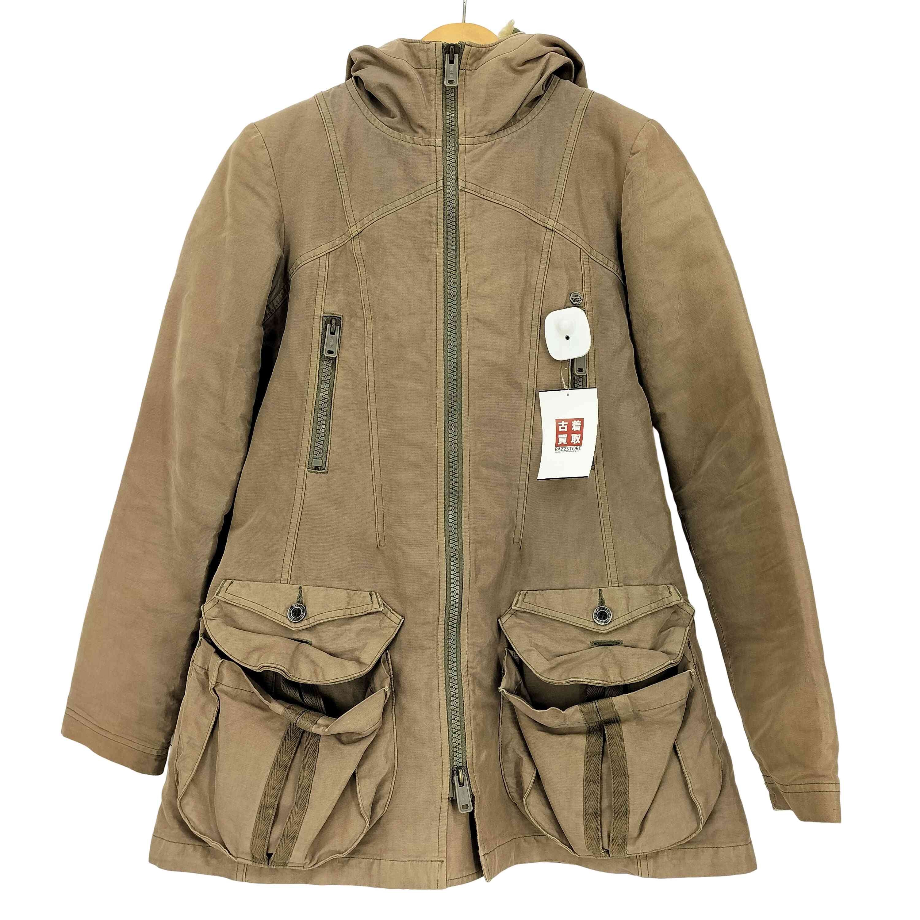 裏地ファーキルティングライナー ダブルジップ モッズコート Y2K【1140608668079】