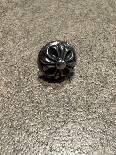 Chrome Hearts Cross Ball Stud Earrings "Silver"