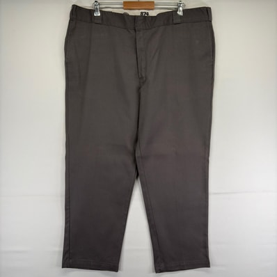 古着 ディッキーズ Dickies パンツ チノパン スラックス 874 ストレート 作業着 ワークパンツ ジッパーフライ w44 L30 グレー メンズ