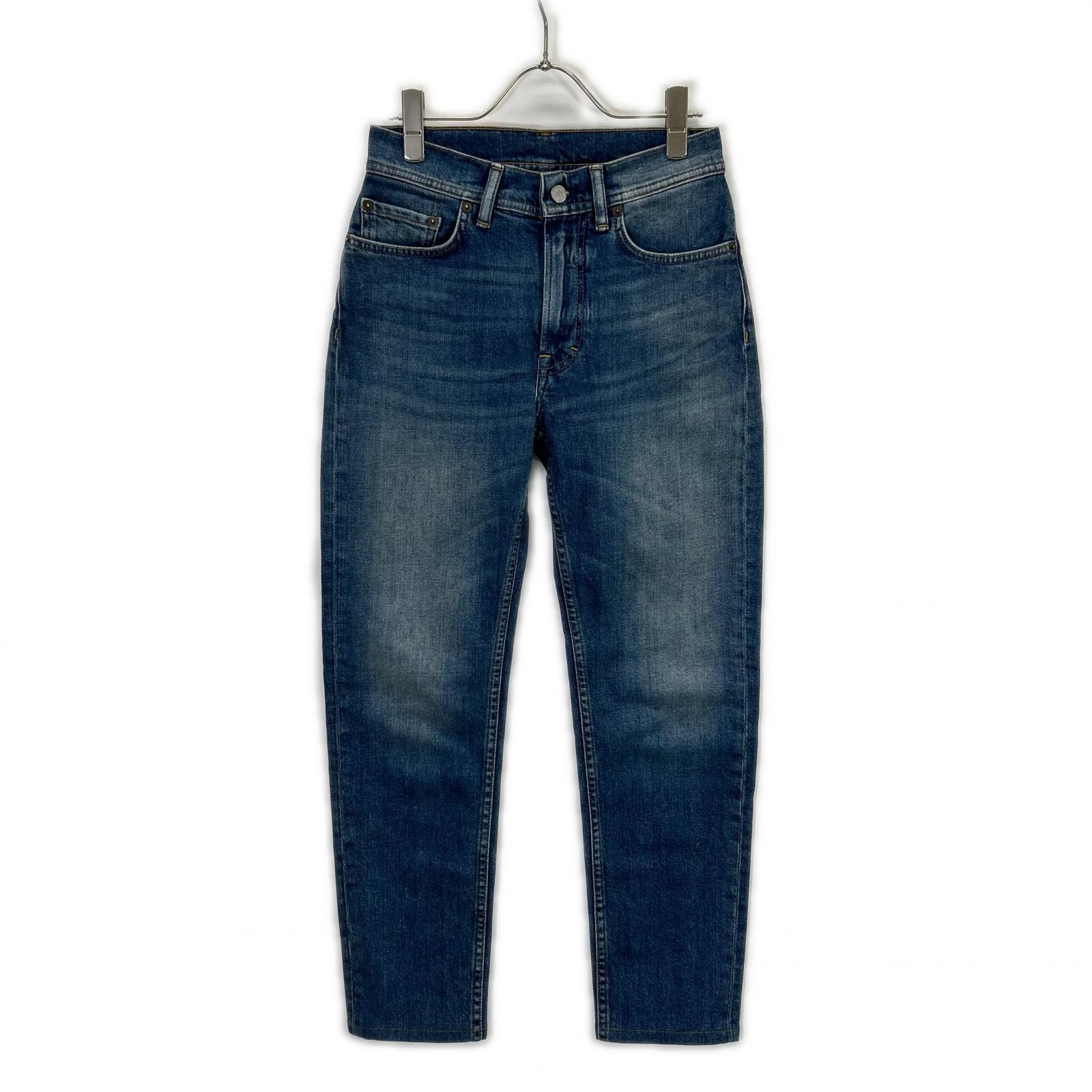 アクネ ストゥディオズ A00210 Melk Mid Blue Trash スリムテーパードデニムパンツ 24