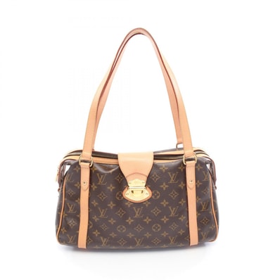 ルイ・ヴィトン LOUIS VUITTON ストレーザPM ショルダーバッグ バッグ PVCコーティングキャンバス レザー モノグラム レディース ブラウン系 M51186 【中古】