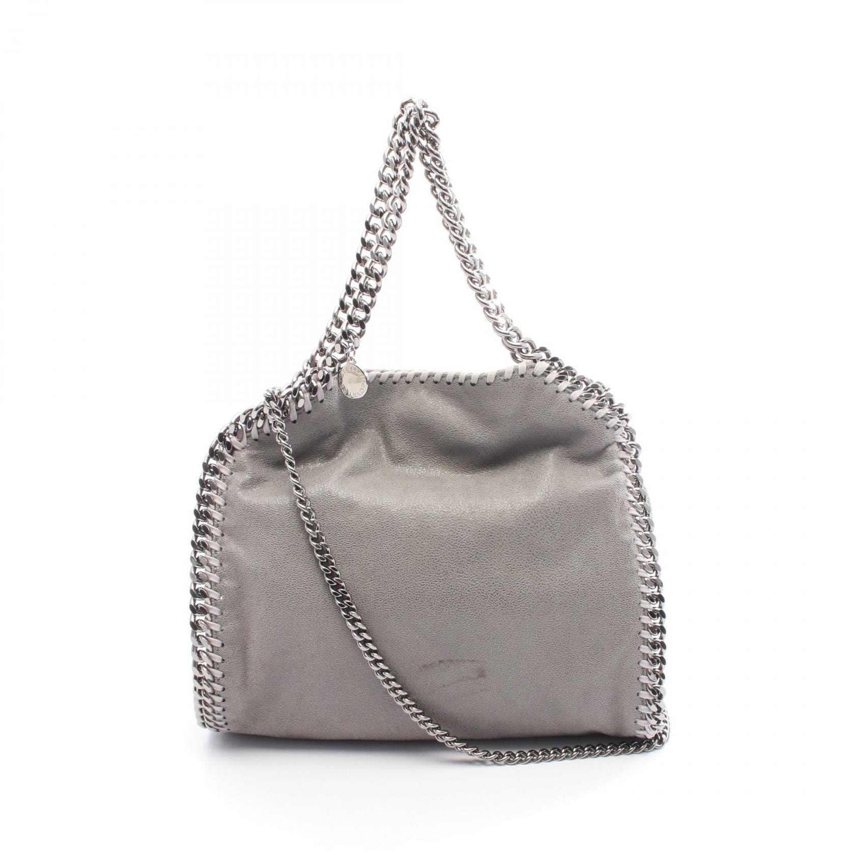 ステラマッカートニー Stella McCartney ファラベラ ミニ ショルダーバッグ バッグ フェイクレザー レディース グレー系 371223 【中古】