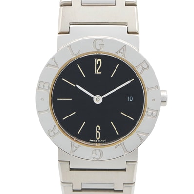 ブルガリ BVLGARI ブルガリ ブルガリ 腕時計 時計 ステンレススチール レディース ブラック系 BB26SSD 【中古】