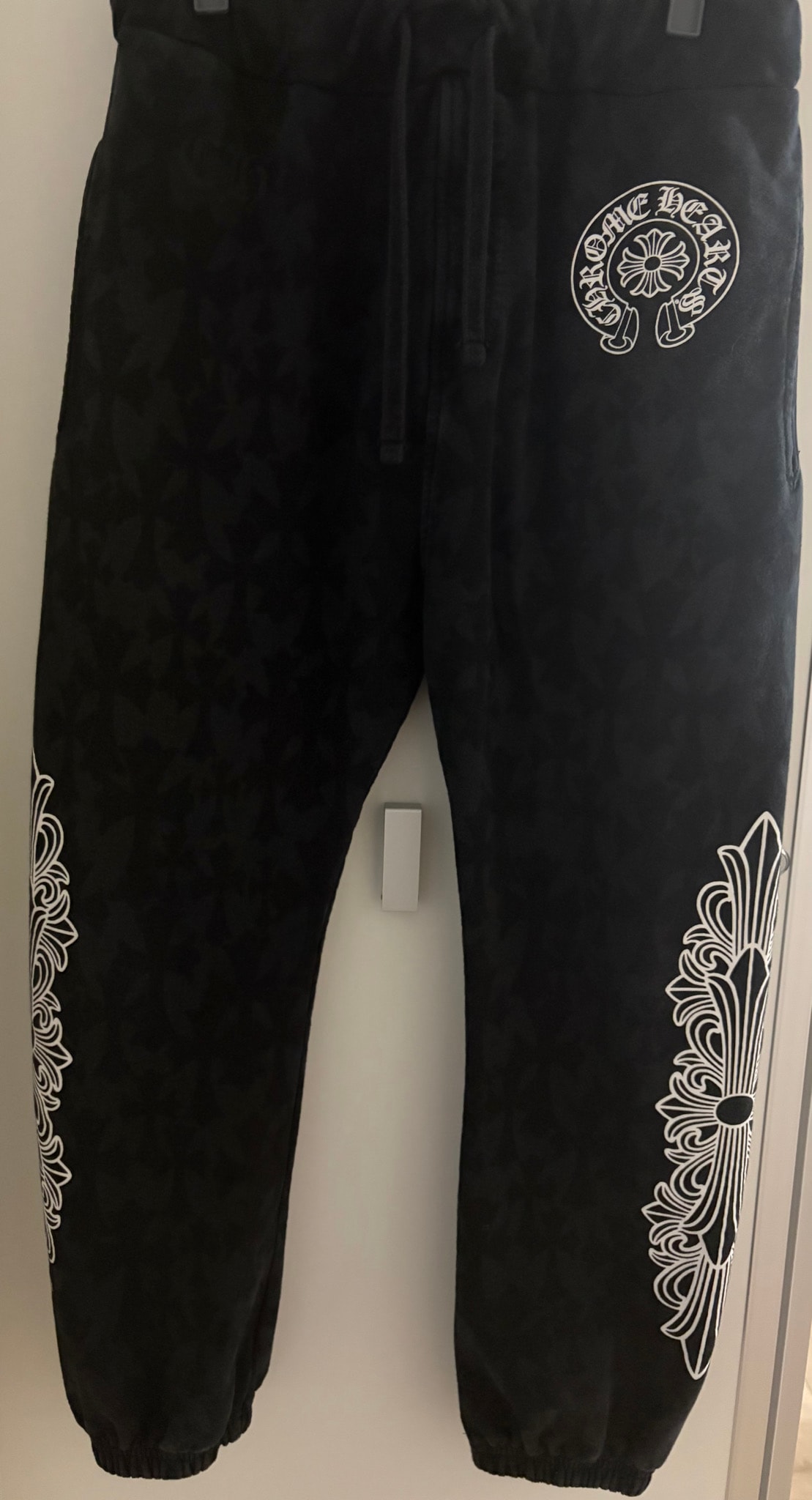Chrome Hearts Cemetery Cross Sweat Pants "Black"