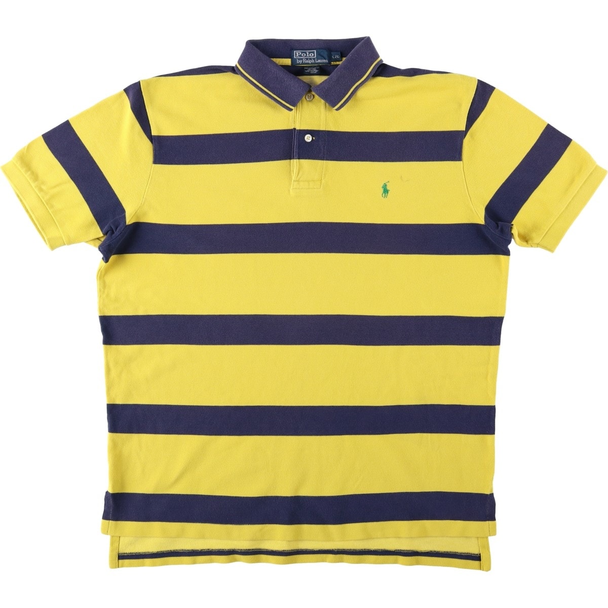 古着 ラルフローレン Ralph Lauren POLO by Ralph Lauren 半袖 ボーダー ポロシャツ メンズL相当/eaa657693