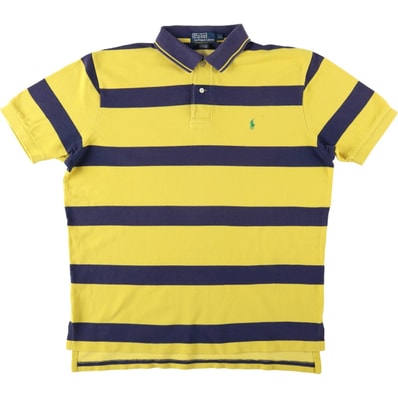 古着 ラルフローレン Ralph Lauren POLO by Ralph Lauren 半袖 ボーダー ポロシャツ メンズL相当/eaa657693