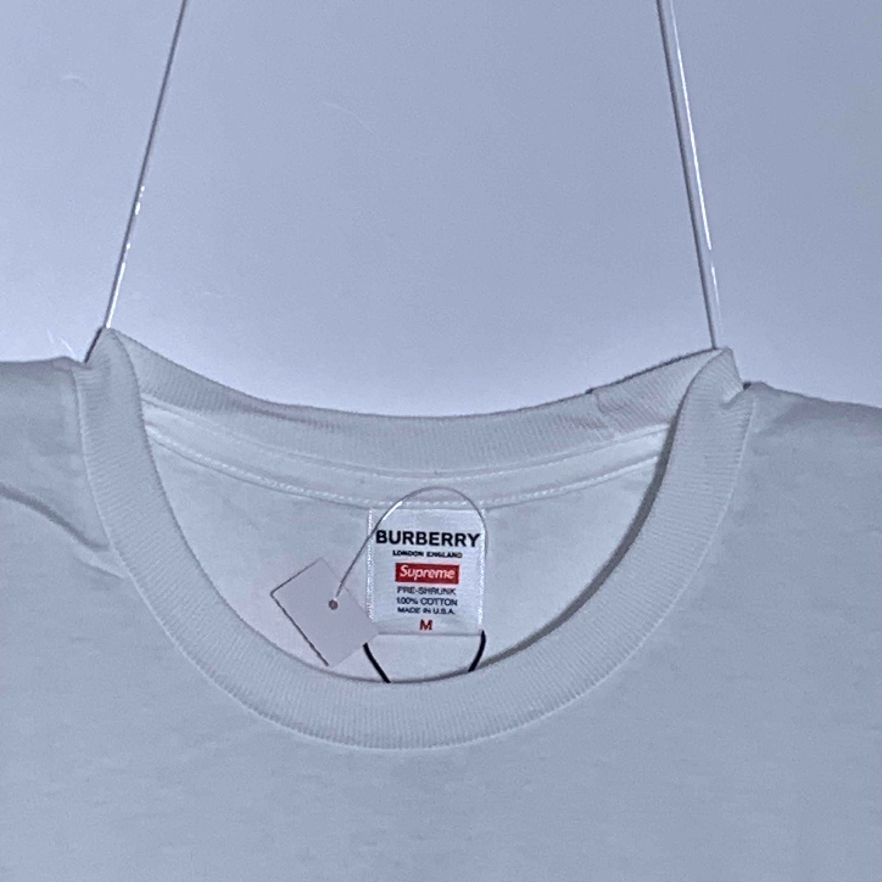 Supreme / Burberry Box Logo Tee "White"
