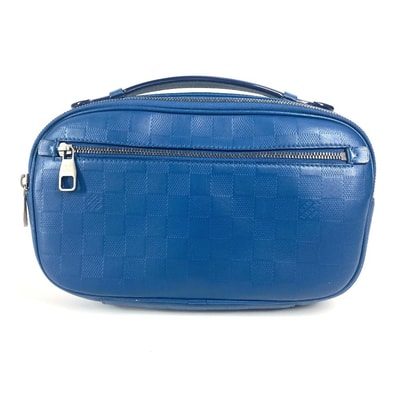ルイヴィトン LOUIS VUITTON アンブレール N41354 ダミエアンフィニ カバン ショルダーバッグ クロス ボディバッグ ダミエアンフィニレザー ブルー