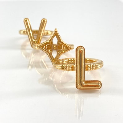 LOUIS VUITTON(ルイ・ヴィトン) バーグ LV バルーン セット3 19号~21号 MP2935 リング・指輪 ゴールド