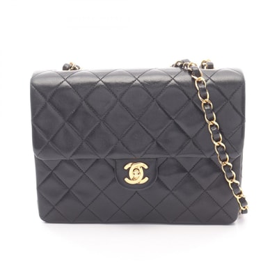 シャネル CHANEL ミニマトラッセ20 ショルダーバッグ バッグ ラムスキン(羊革) レディース ブラック系 【中古】
