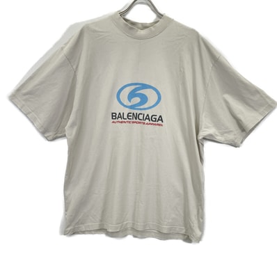 バレンシアガ 764235 アイボリー ヴィンテージ加工 24SS SURFER MEDIUM FIT TEE L