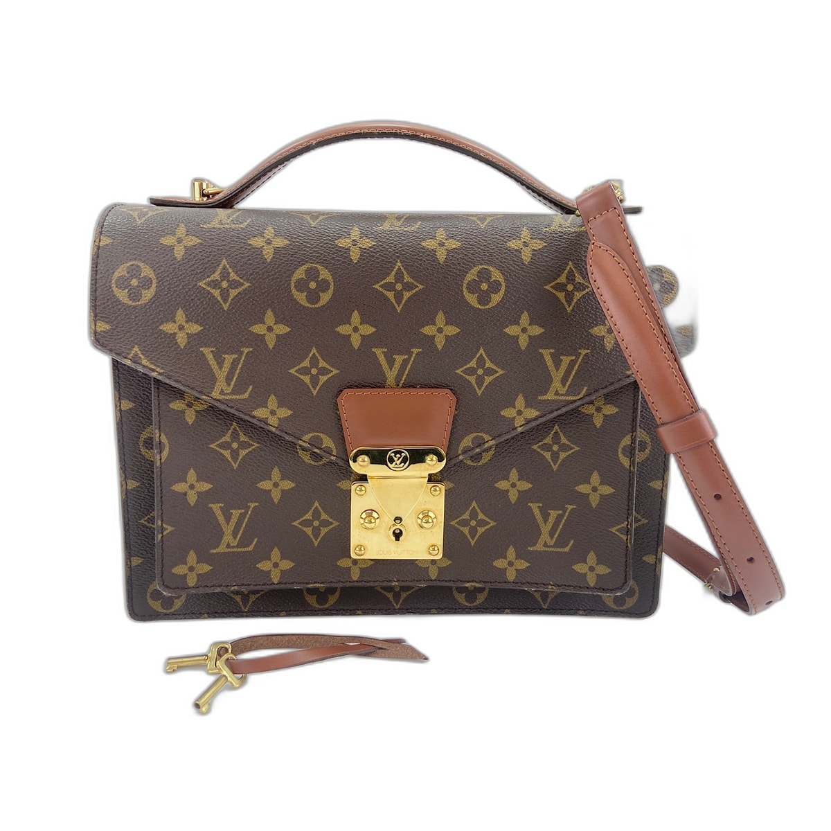 ヴィトン LV モンソー ショルダーバッグ【中古】