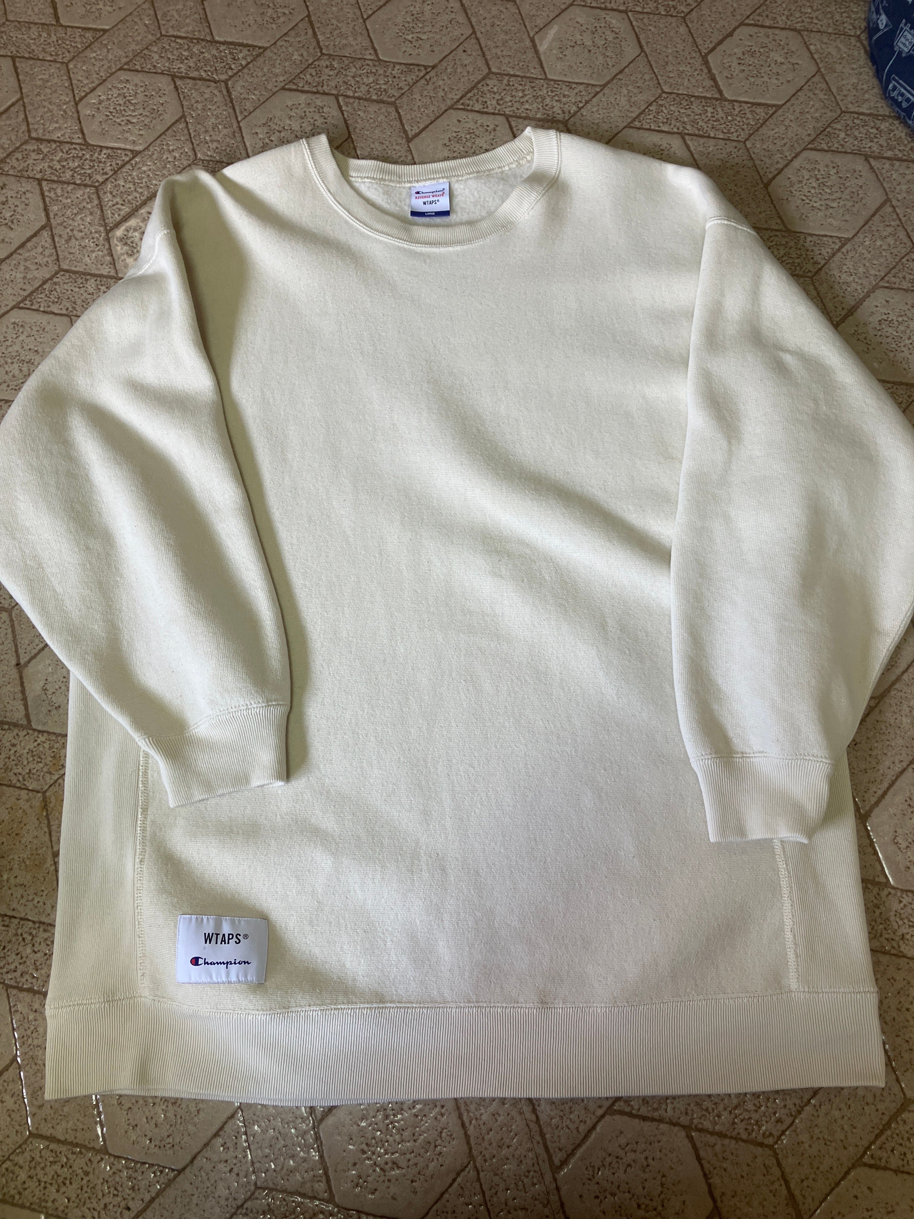 Wtaps ACADEMY / CREW NECK / COTTON. CHAMPION. REVERSE WEAVE "Sand"(782)