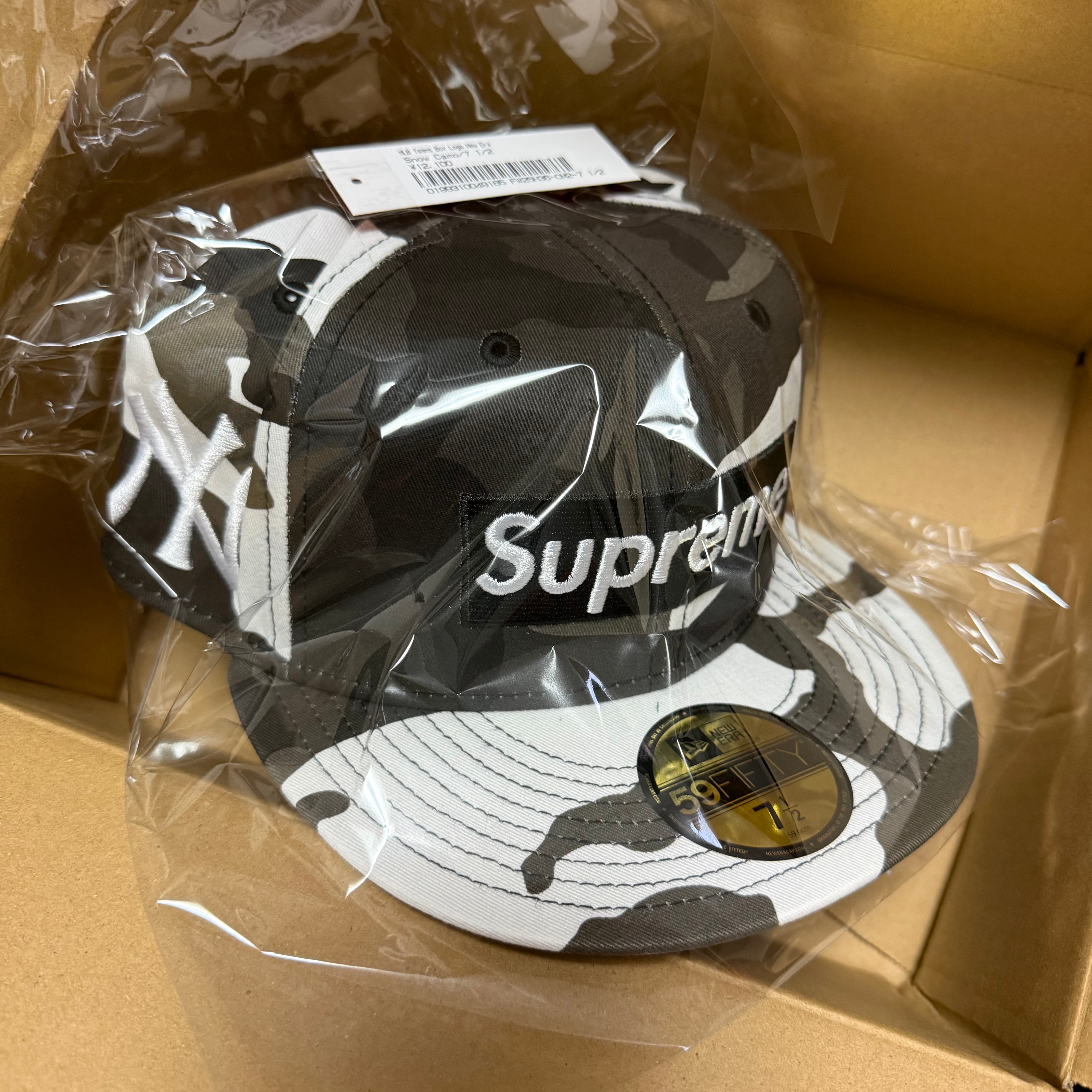 Supreme x MLB x New Era Teams Box Logo New York Yankees "Snow Camo"