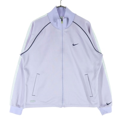 NIKE ナイキ ワンポイントロゴ 長袖 トラックジャケット M パープル