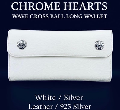 Chrome Hearts Wave Wallet "White"