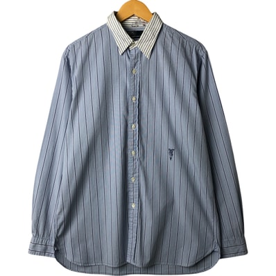 古着 ラルフローレン Ralph Lauren Polo by Ralph Lauren 長袖 ボタンダウンストライプシャツ メンズL相当/eaa563146