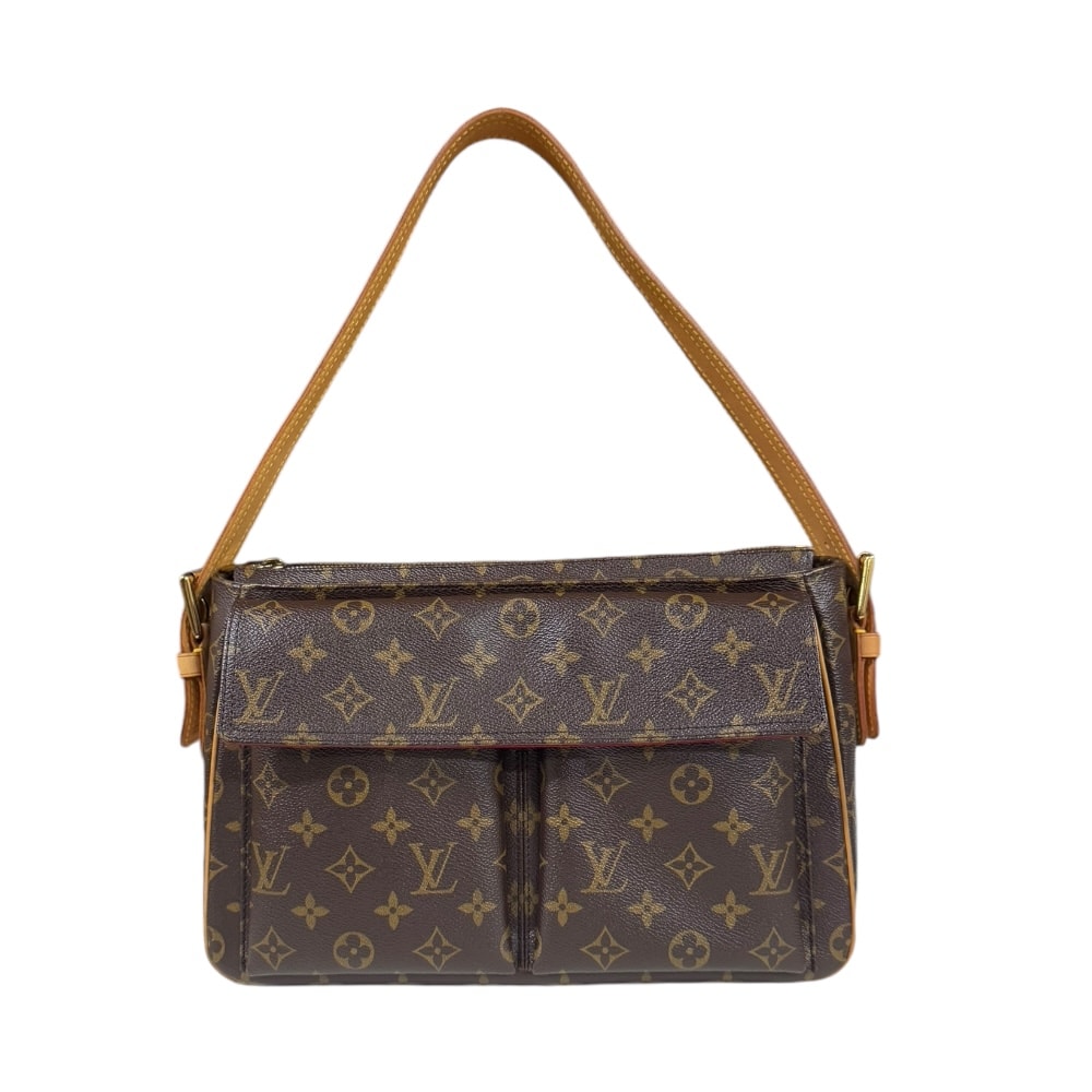 ルイヴィトン ヴィバシテGM モノグラム ショルダーバッグ モノグラムキャンバス M51163 ブラウン レディース LOUIS VUITTON  中古